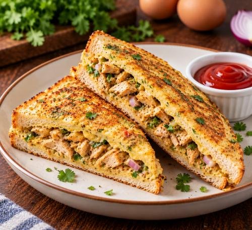 Chicken Bread Omelet