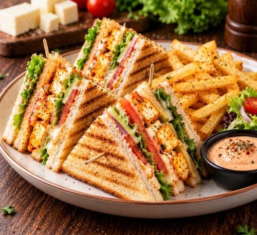 Paneer Club Sandwich