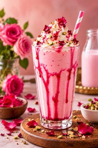 Rose Milk Milkshake