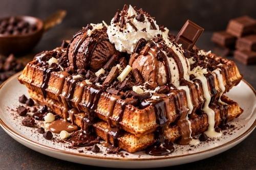Triple Chocolate Waffle