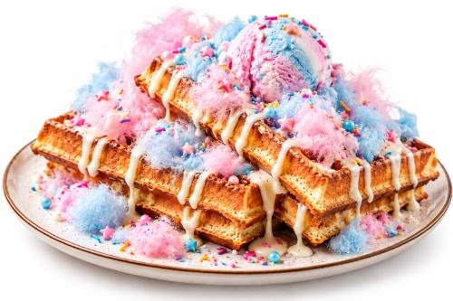 Cotton Candy Waffle